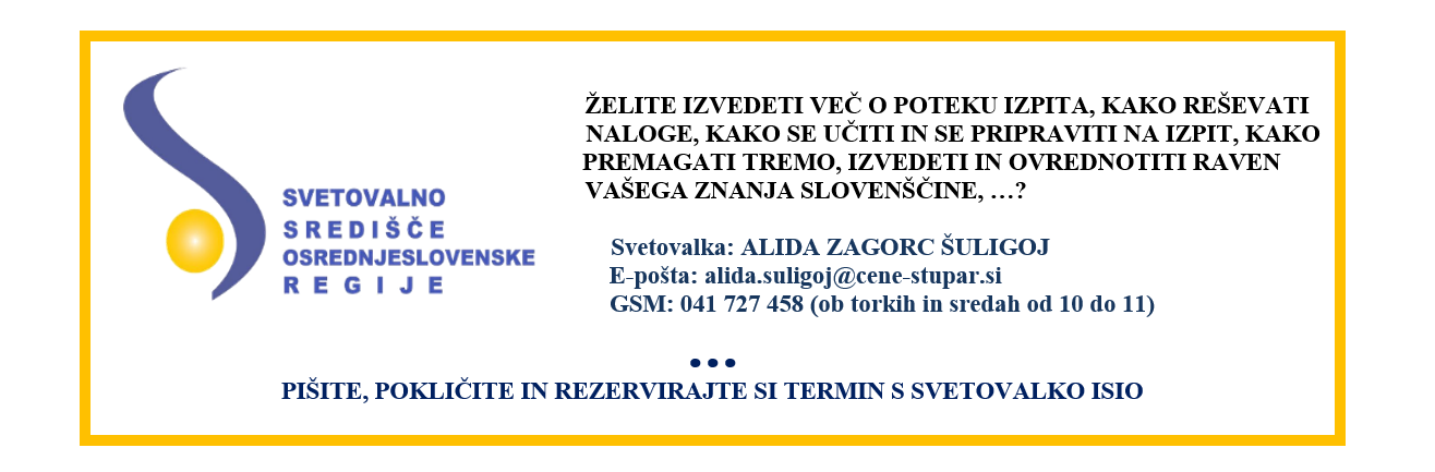 Srednje središče osrednjeslovenske regije